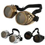 Biker Glasses Steampunk Goggles Cyber Halloween Vintage Punk Welding Cosplay