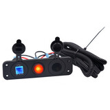 Switch Panel Marine Car Boat Power Supply Waterproof LED Dual USB Charger 5V 3.1A 12-24V