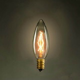 Edison Light Bulb 40w C35 220v-240v Screw Small