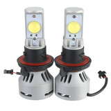 White High Power LED Headlights Dual Beam 40W Low