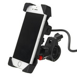 GPS USB Motorcycle Bike Bicycle Universal Phone Holder Electric Scooters