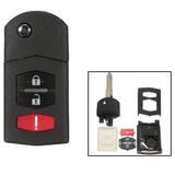 RX-8 CX-7 Remote Flip Key Fob Case Shell Blade 3 Button Mazda 3 5 6