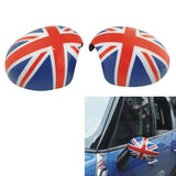 2Pcs ABS Manual Door Mirror Union Jack R55 Cover for Mini Cooper Countryman