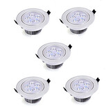 5leds Color Led Cool White 5pcs Lights 85-265v