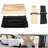 Visor UV Curtain 70cm Auto Rear Mesh Car Window 2Pcs Sunshade