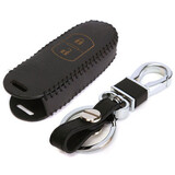 Holder Leather Chain Case Cover Fob CX-5 CX-7 Car Remote Key 2 3