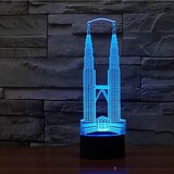 Lamp 100 Night Lamp 3d Ding Night Light Color-changing Shape