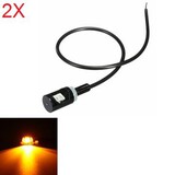 Car Yellow License Plate Light Screw Bolt 2pcs DC 12V LED Eagle Eye Lamp For Motorcycle