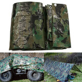 Sheet Tarp Waterproof Car Lightweight Tarpaulin Camo Ground Camping