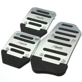 Nonslip Footrests 3pcs Brake Foot Pedal Car Accelerator Cover Pad