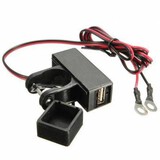 USB GPS Phone Socket Charger Power Waterproof Motorcycle Handlebar