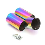 Muffler Stainless Steel Exhaust Color Universal Full Curve
