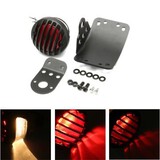 Motorcycle Tail Light 12V Side Mount License Plate Bracket Lamp For Harley Bobber