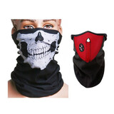 Skull Face Mask Mask Warm Red Motorcycle Face Scarf Neck Ski