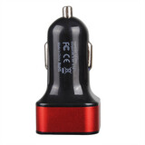 Square Universal Car Charger Mobile 5V 3.1A Dual USB Car Charger