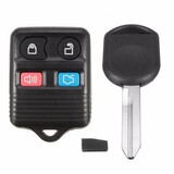 Keyless Entry Remote Fob Ford Mercury 4 Button Transponder Chip Car Key