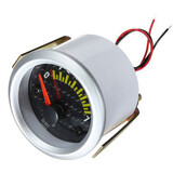 Electrical Oil Pressure Gauge New Yellow LED Carbon Fiber Face