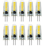 10pcs White Decorative Smd Waterproof Dc12v 500-600lm Warm White G4 Led Bi-pin Light