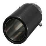 Pipe 90mm Dia BMW Exhaust Muffler Tip 60mm Outlet Inlet Carbon Fiber