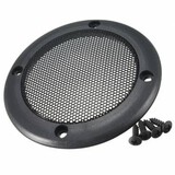 Decorative 3.5inch Black Circle Protective Iron Mesh Speaker