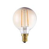 Cob 120v Led Filament Bulbs 2w E12 1 Pcs Dimmable Amber