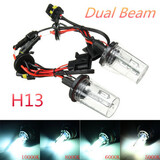 Car Xenon Light Bulbs Lamp Dual Beam H13 Hi-Lo 35W 55W White Headlight HID Pair