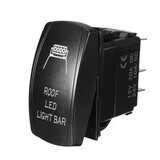 ON OFF LED Lights Roof Universal Laser 20A Rocker Switch Backlit DC12V 5-Pins