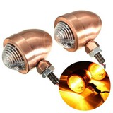 Motorcycle Turn Signal Indicator Harley Golden Bullet 12V Lights Amber