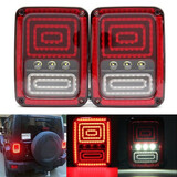 Europe Pair Rear Tail Light LED Version Assembly Model Jeep Wrangler Brake Turn Signal