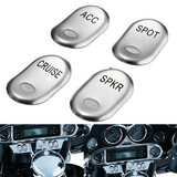 Chrome Rocker Switch Cover For Harley Brushed Electra Glide