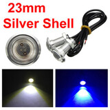 23mm Daytime Running Lights Fog Reverse Lights Silver 1.5W LED Eagle Eyes Shell Car