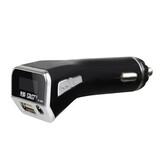 Car Cigarette Lighter Charger MP3 Player Wireless FM Transmitter 2.1A