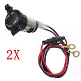 120W Tractor Car Motor Bike 2Pcs 12V Cigarette Lighter Socket