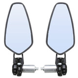 Motorcycle Rear View Mirror Bar Accessoriess Pair 8 Inch Side Universal Aluminum