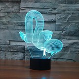 Decoration Atmosphere Lamp Touch Dimming Colorful 100 3d Christmas Light Led Night Light Balloon Dog