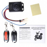 FEYCH Anti Theft Security 48V Motorcycle Motor Bike Scooter Remote Alarm