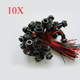 LED T10 Board Dash Wire Motorcycle 10x Socket Plug