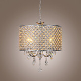 Lights Drum Chandelier Crystal Modern