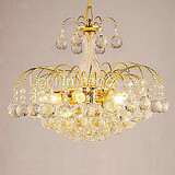 Electroplated Chandeliers Living Room Dining Room Bedroom Max 40w Modern/contemporary Crystal