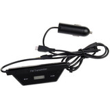 Double Output MIC USB Car FM Transmitter Charging 3.5mm Audio