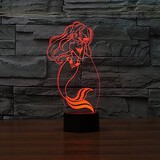 Gift Color-changing 3d Lovely 100 Led Night Light Table Lamp Children