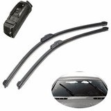 J-Hook Car Window Wind Shield Wiper Blade Bracketless Universal 21 Inch Pair 24 Inch