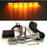 LED Flashing Bar Amber Grill Lights Breakdown Car 12V Warning Recovery