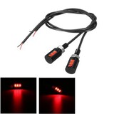 Yellow Pair 12V Red Lamps Pink License Plate Screw Bolt Light LED Universal Motorcycle Car