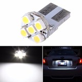 5-SMD White Car License Plate Light 168 194 T10 LED Bulbs