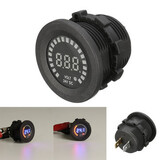 24V Led Panel Socket Auto Car Motorcycle Voltmeter Meter Digital Voltage