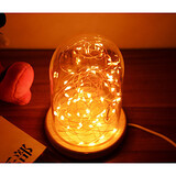 Led Romantic Glass Lanterns Silver Light Night Light Star Desk Lamp