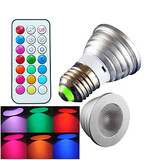 Decorative E26/e27 Led Spotlight Color Ac 100-240 V Remote 4w