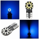 18SMD 2PCS T10 Decoding Width Light W5W 3014 Blue Parking Light For Motorcycle Car