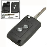 2 Buttons Remote Key Keyless Shell Case Citroen Peugeot Entry Flip Fold